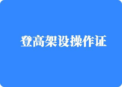 黑丝白虎操免费看登高架设操作证