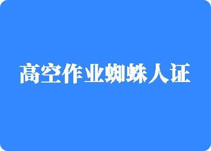 日本婊子逼高空作业蜘蛛人证